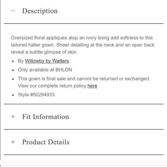 🆕NWT BHLDN Prescott Wedding Gown - Soldout online - Picture 7 of 10